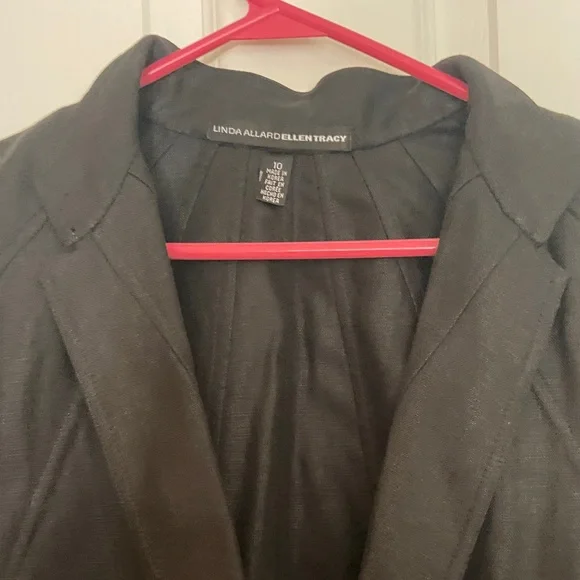 Vintage Linda Allard Ellen Tracy Classic Black Women's Blazer - Picture 4 of 11
